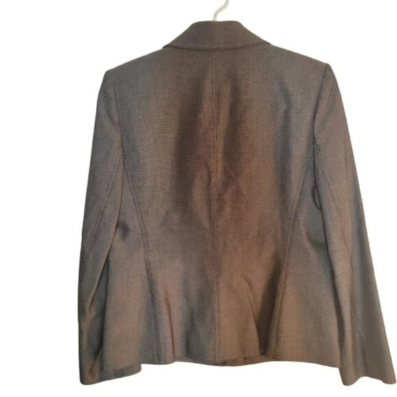 Linda Allard Ellen Tracy Cotton and silk blazer jacket Nice structure - Picture 5 of 6